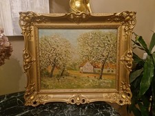 Peinture Ancienne Huile Sur Toile Poule Signée Adolphe POOT