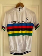Maillot Cycliste Vintage Réplique Renault Elf 1980 Champion du Monde Hinault XL