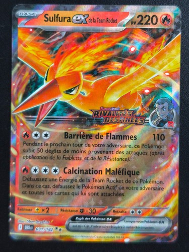 Carte pokémon sulfura de - ex,