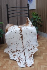 Authentique Marron Tapis De Peau De Chèvre – De luxe à Poils Cuir pour