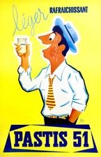 POSTER AFFICHE  PASTIS