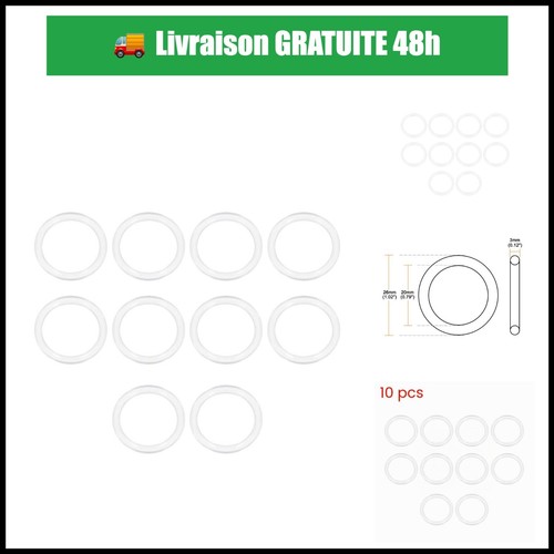 Joints toriques silicone - 20, x