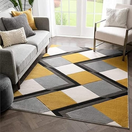 Tapis géométrique épais
