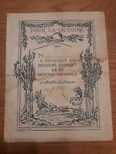 emprunt pour la victoire 1916  ww1