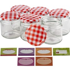 Lot de 6 bocaux à confiture