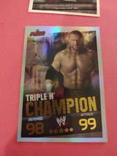 Triple H Champion Carte Brillante Catch Topps Slam Attax Évolution 2009