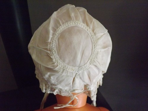 Bonnet bébé ancien - (n°3),