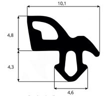 Joint de fenêtre et portes remplacement profil S-1560 PVC /ALU /bois gris clair