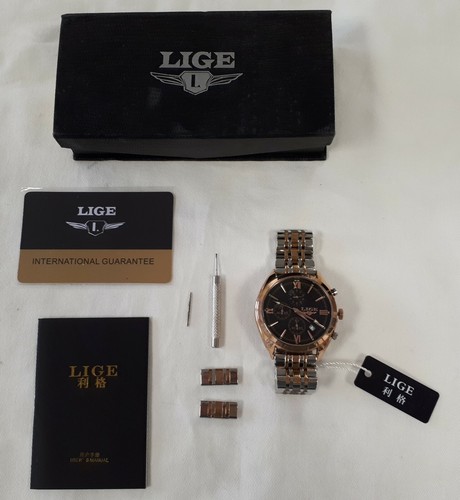 Lige montre hommes - hommes, gold