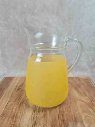 Pichet vintage verre jaune - en,