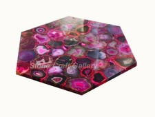 Plateau De Table En Agate Rose