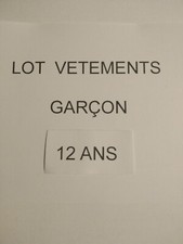 A SAISIR LOT VETEMENTS GARCON