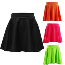 Jupe Patineuse Fille Mini Mode Néon Brillante 7 8 9 10 11 12 13 Ans