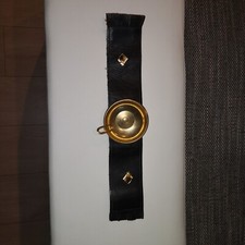 cendrier accoudoir laiton cuir