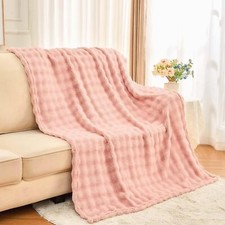 Couverture Plaid Polaire Super Chaude Plaid Fausse Fourrure Haute Qualité Sty...