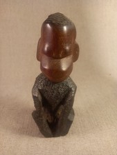 Statuette en bois exotique africaine, bois sculpté en forme de singe décoratif