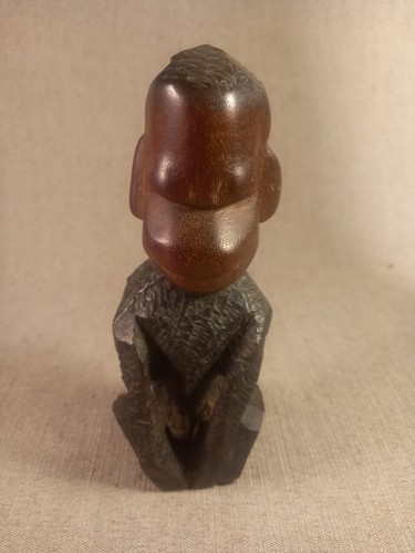 Statuette bois exotique - statuette,