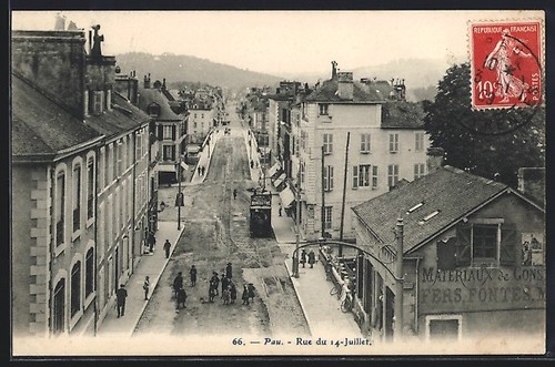 Pau rue 14 juillet - rue, du