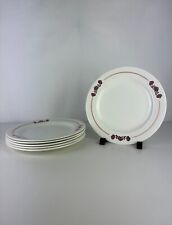 Ancien Service de 6 Assiette Graziella en Terre de Fer Charbonnier Salins