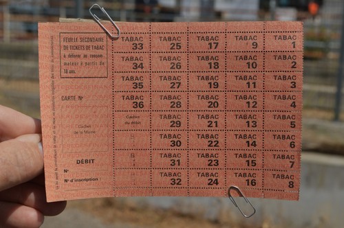 Planche tickets de - de,