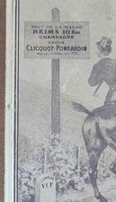 RARE MATRICE CHAMPAGNE VEUVE CLICQUOT-COMME L'AFFICHE