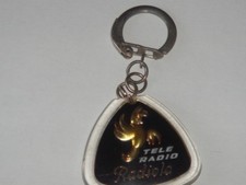 PORTE CLÉ TÉLÉ RADIO RADIOLA PERROQUET DORE