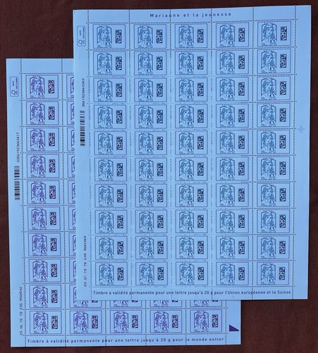 Timbre feuille entière - feuille,