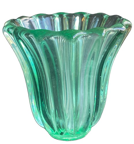 Grand vase cristal - grand, vert