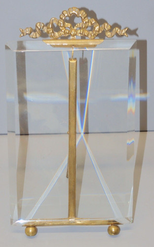 Ancien cadre verre - cadre, epais