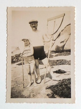 Père fils pêche crevette