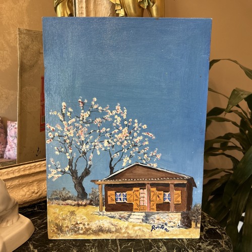 Tableau huile sur toile - sur,