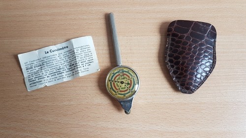 Ancien curvimètre double face