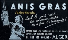 PUBLICITE ANIS GRAS ANISETTE