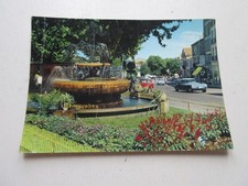 CP CARTE POSTALE VAR HYERES les PALMIERS PLACE CLEMENCEAU La FONTAINE - Ecrite