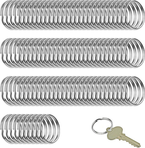 100 pièces anneau porte clé - 100,