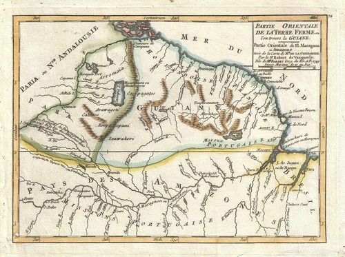 1749 vaugondy map - 1749,