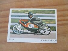 ancienne vignette COLLECTION SPORT MOTO 7,5 X 5 cm  n 114 KREIDLER  50 CCM
