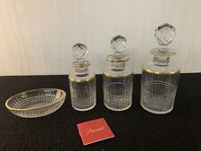 Lot toilette modèle Nancy avec dorures en cristal de Baccarat (prix de 4)