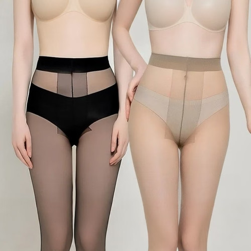 Crotch high waist pantyhose - high,