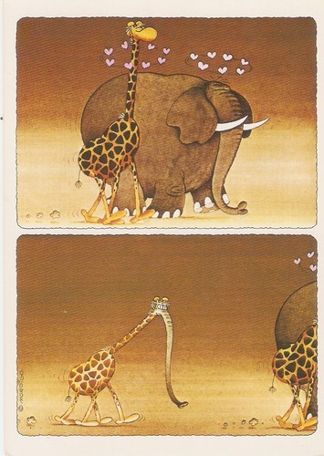 Mordillo carte postale - mordillo,