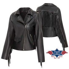 amber veste à franges western