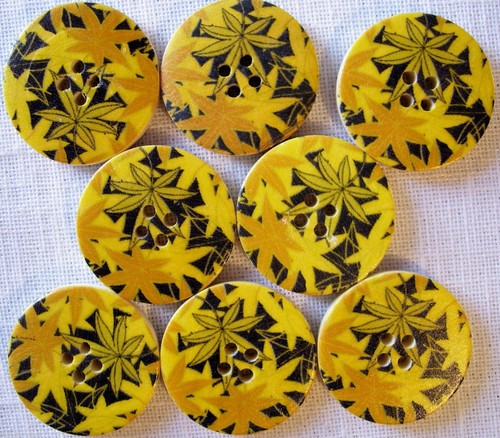 Bouton bois 3 - bois, /