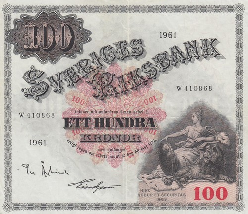 Suède 100 kronor - 100,