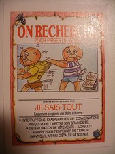 album PANINI MERLIN Les CRADOS Dos de Vignette Stickers Back Garbage Pail Kids