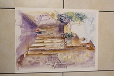 aquarelle village dordogne
