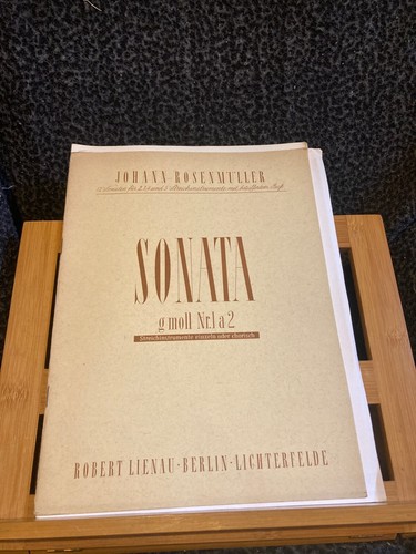 Johann rosenmüller sonate - sonate, en