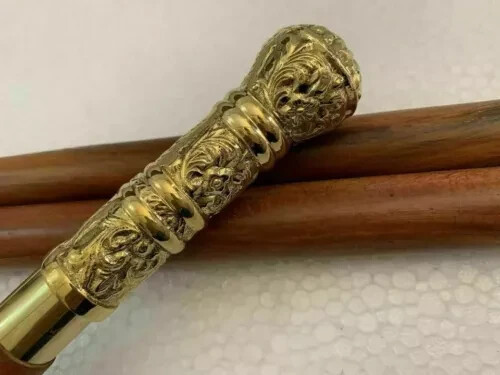 Ancien bouton manche laiton - ancien,
