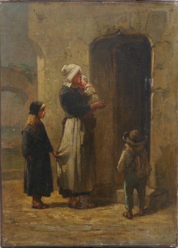 Tableau les mendiants ecole - tableau,