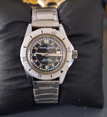 Montre vintage plongée - montre, silver