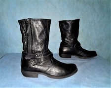 bottines boots NERO GIARDINI en cuir noir pointure 37 fr